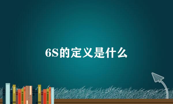 6S的定义是什么