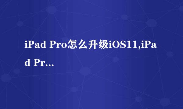 iPad Pro怎么升级iOS11,iPad Pro如何更新iOS11