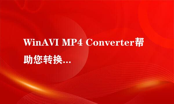 WinAVI MP4 Converter帮助您转换成想要的格式