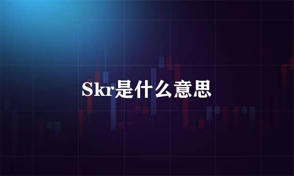 Skr是什么意思