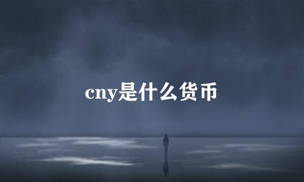 cny是什么货币