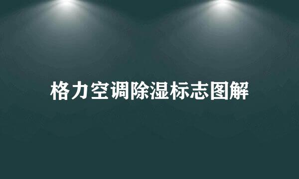 格力空调除湿标志图解