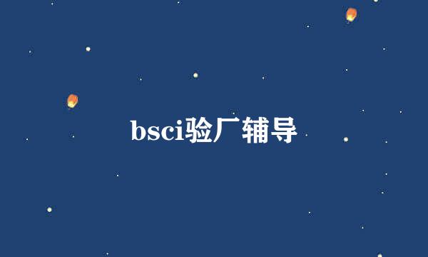 bsci验厂辅导