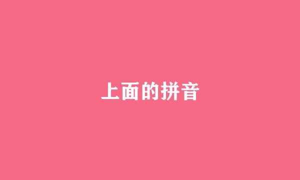 上面的拼音