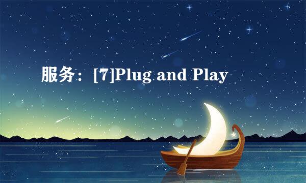 服务：[7]Plug and Play