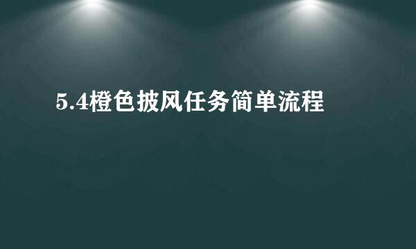 5.4橙色披风任务简单流程