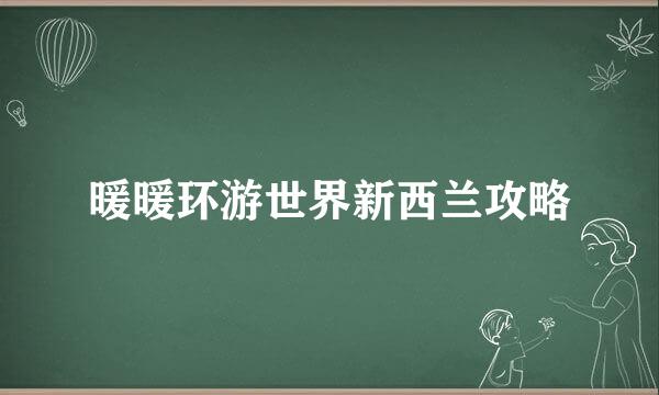 暖暖环游世界新西兰攻略