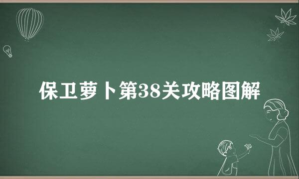 保卫萝卜第38关攻略图解