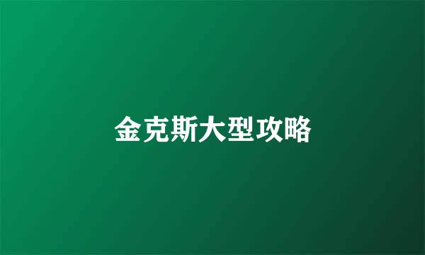 金克斯大型攻略