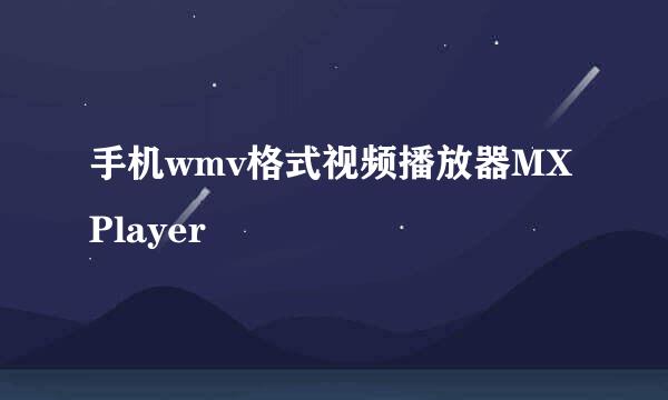 手机wmv格式视频播放器MX Player