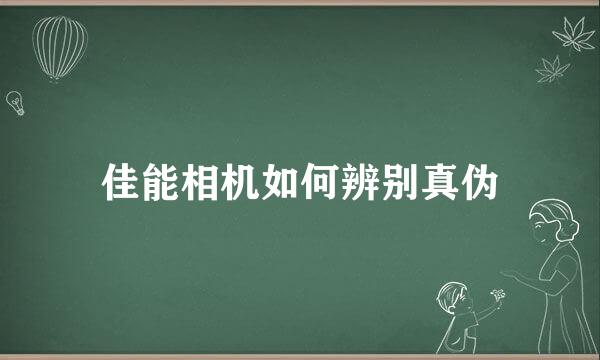 佳能相机如何辨别真伪