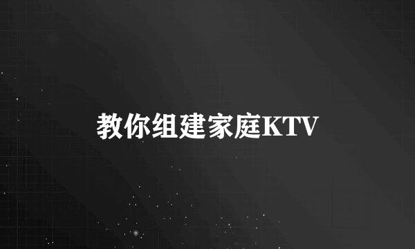 教你组建家庭KTV