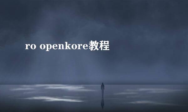 ro openkore教程