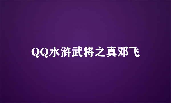 QQ水浒武将之真邓飞