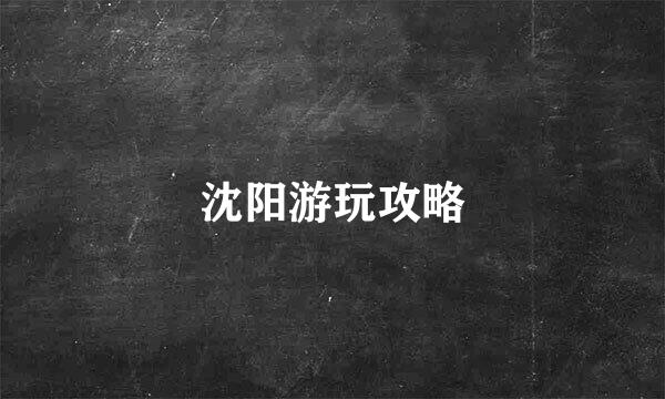 沈阳游玩攻略