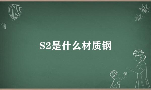 S2是什么材质钢