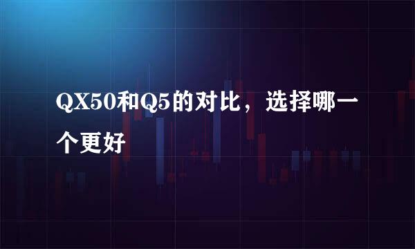 QX50和Q5的对比，选择哪一个更好