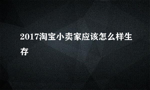 2017淘宝小卖家应该怎么样生存