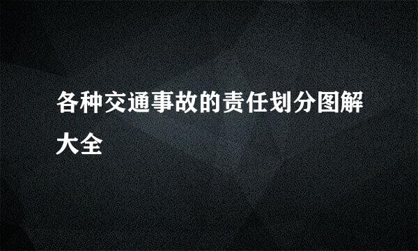 各种交通事故的责任划分图解大全