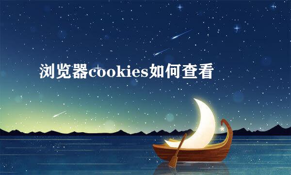 浏览器cookies如何查看